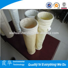 Aramid fibers felt pulse-jet filter bag for smelting plants